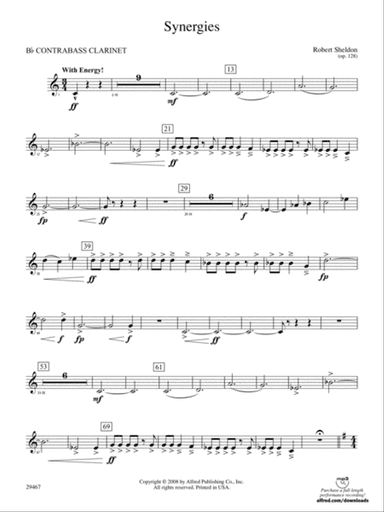Synergies: (wp) B-flat Contrabass Clarinet