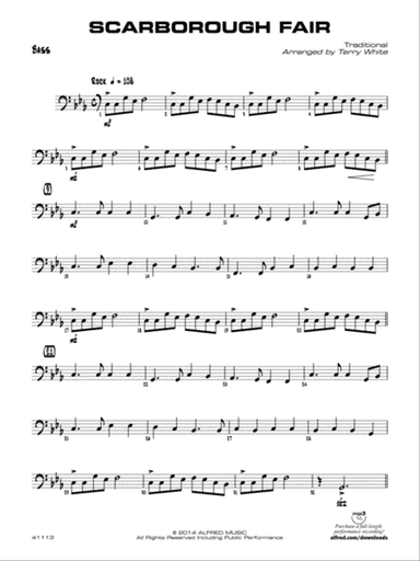 Scarborough Fair: String Bass