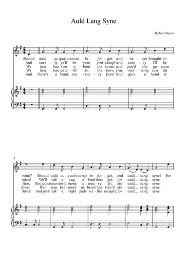 Auld Lang Syne