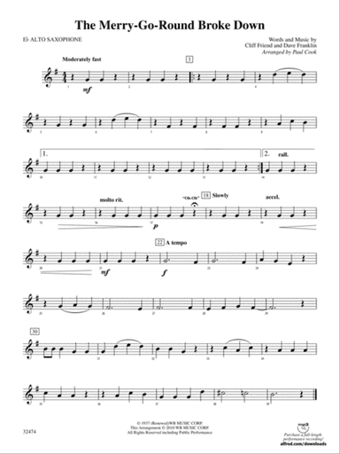 The Merry-Go-Round Broke Down: E-flat Alto Saxophone