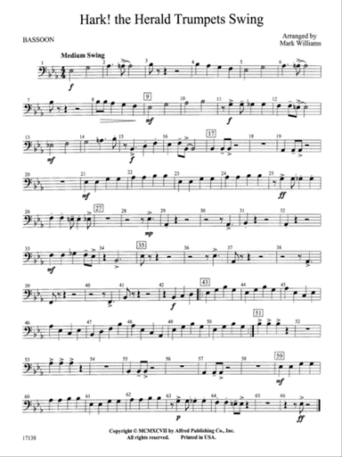 Hark, the Herald Trumpets Swing: Bassoon