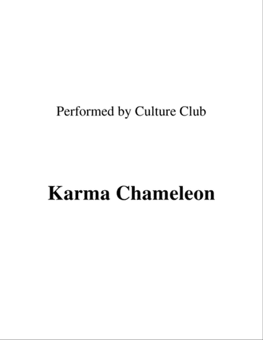 Karma Chameleon