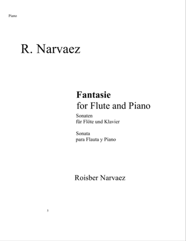 Fantasie for Flute and Piano