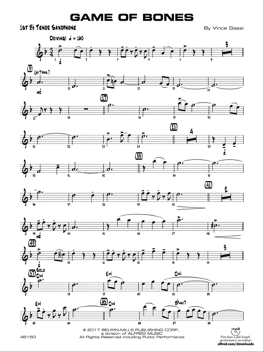 Game of Bones: B-flat Tenor Saxophone