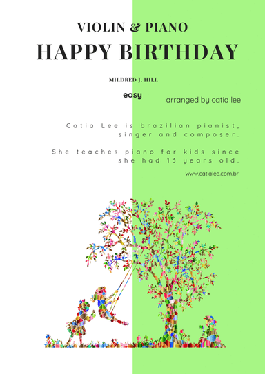 Happy birthday Duet for Violin and Piano G major