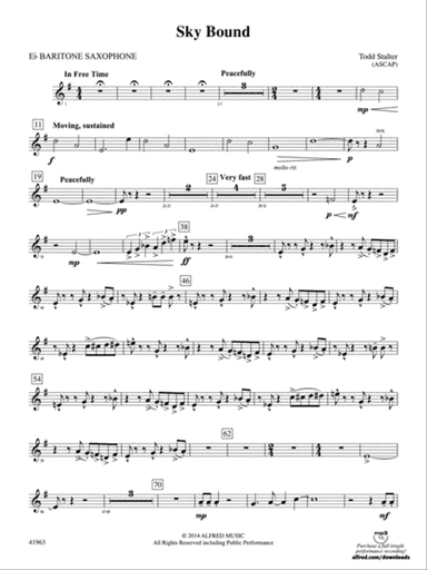 Sky Bound: E-flat Baritone Saxophone
