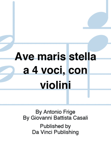 Ave maris stella a 4 voci, con violini