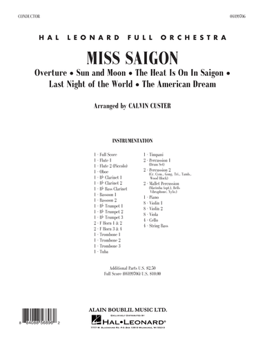 Miss Saigon (arr. Calvin Custer) - Full Score