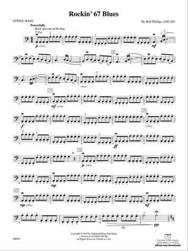 Rockin' 67 Blues: String Bass