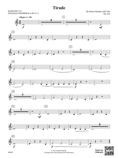 Tirade: Baritone T.C.