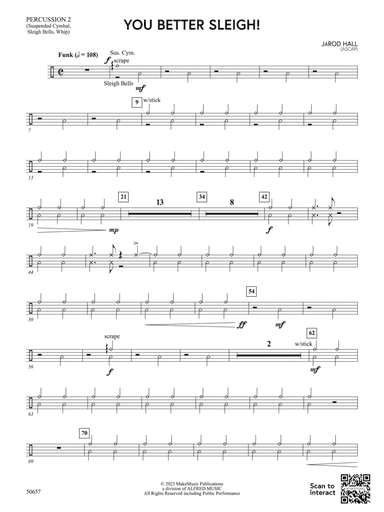 You Better Sleigh!: 2nd Percussion