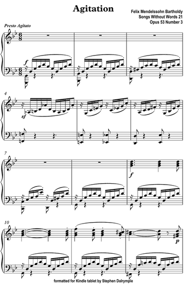 Songs Without Words: Agitation (Classical Music for Tablet Series)