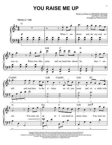 You Raise Me Up (arr. Phillip Keveren)