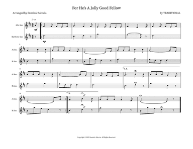 For He's A Jolly Good Fellow