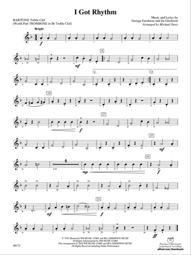 I Got Rhythm: Baritone T.C.