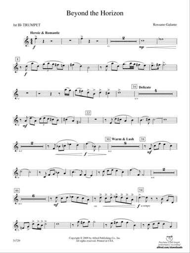 Beyond the Horizon: 1st B-flat Trumpet