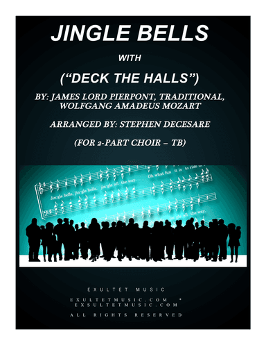 Jingle Bells (with "Deck The Halls") (for 2-part choir - (TB)