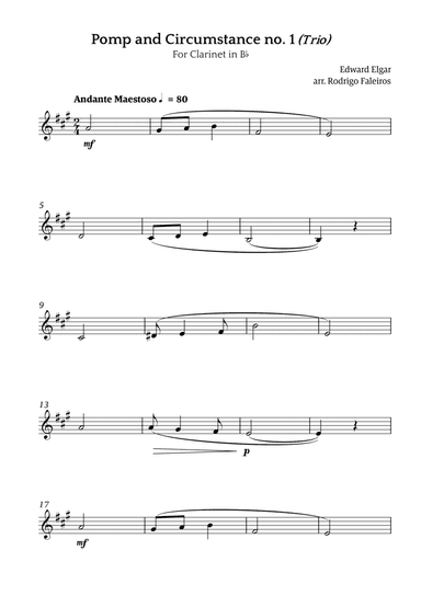 Pomp and Circumstance no. 1 (Trio)