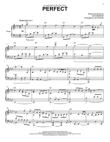 Perfect (arr. Jon Schmidt)