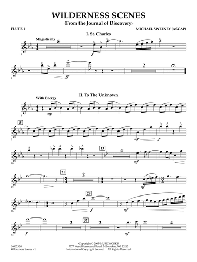 Wilderness Scenes (from The Journal Of Discovery) - Flute 1