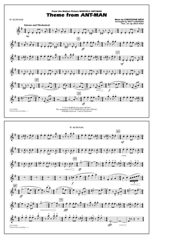 Theme from Ant-Man (Arr. Matt Conaway) - Eb Alto Sax