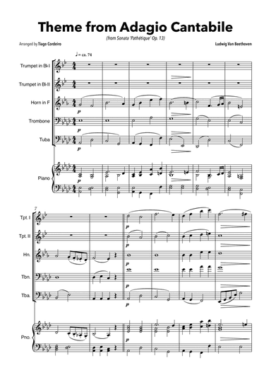 Theme From Adagio Cantabile (from Sonata 'Pathétique' Op.13)