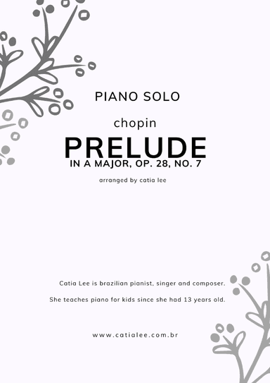 Prelude in A Major - Op 28, n 7 - Chopin for Piano solo