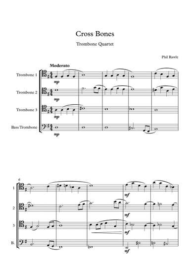 Cross Bones - Trombone Quartet