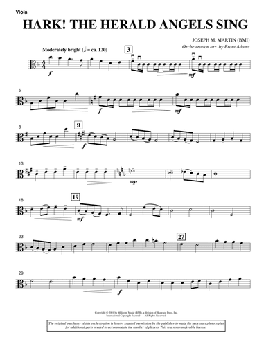 Hark! The Herald Angels Sing (from Journey Of Promises) - Viola