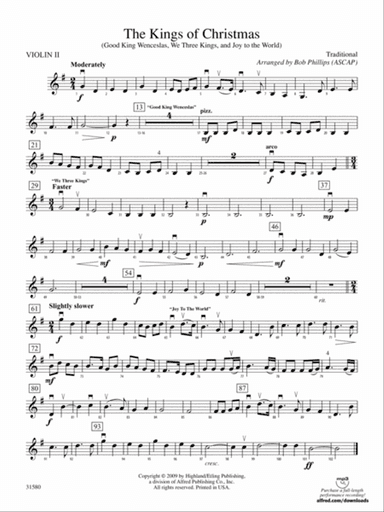The Kings of Christmas: 2nd Violin