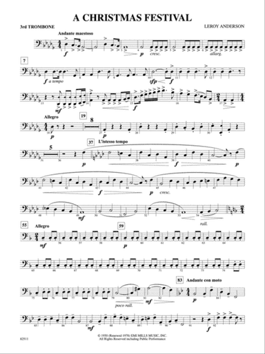A Christmas Festival: 3rd Trombone