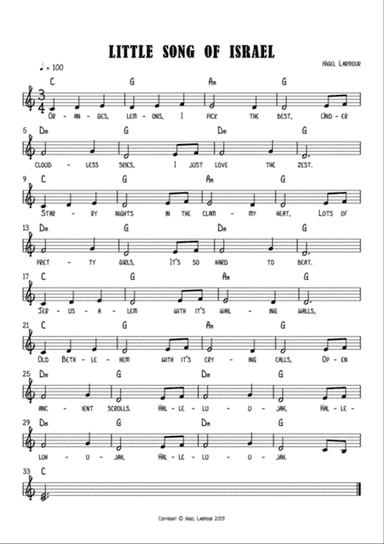 LITTLE SONG OF ISRAEL
