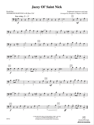 Jazzy Ol' Saint Nick: (wp) 1st B-flat Trombone B.C.