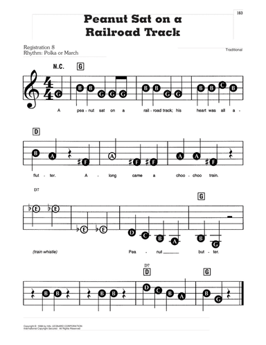 Peanut Sat On A Railroad Track