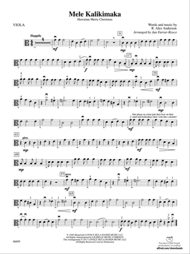 Mele Kalikimaka: Viola