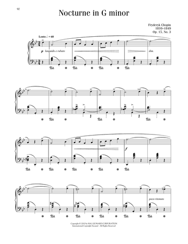 Nocturne In G Minor, Op. 15, No. 3