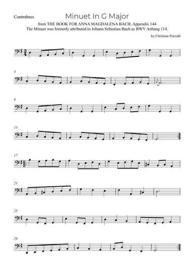 Minuet In G Major
