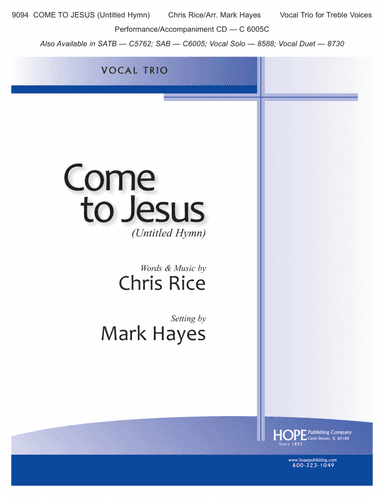 Come to Jesus (Untitled Hymn)