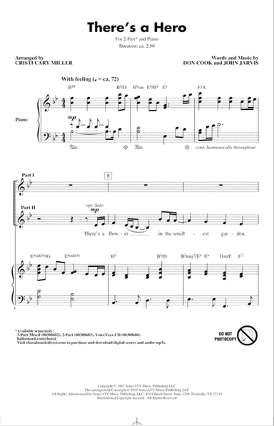 There's A Hero (arr. Cristi Cary Miller)