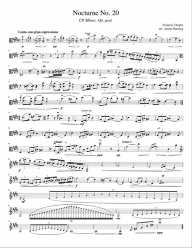 Nocturne No. 20, for Solo Viola