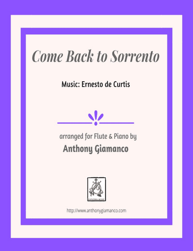 COME BACK TO SORRENTO - flute and piano