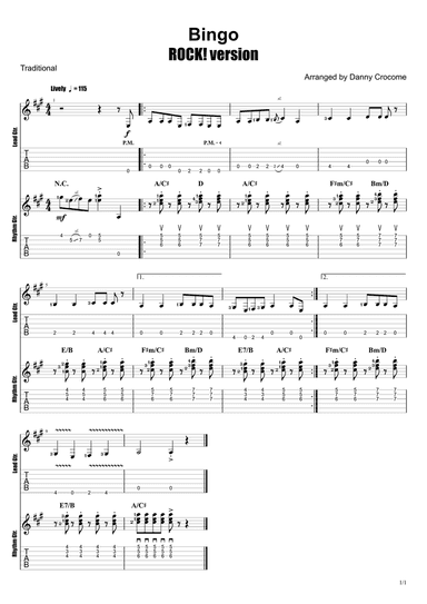 Bingo (ROCK! version)