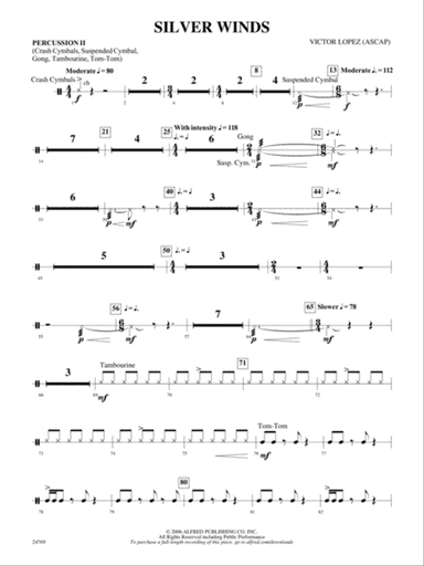 Silver Winds: 2nd Percussion