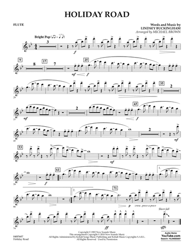 Holiday Road (from National Lampoon's Vacation) (arr. Michael Brown) - Flute