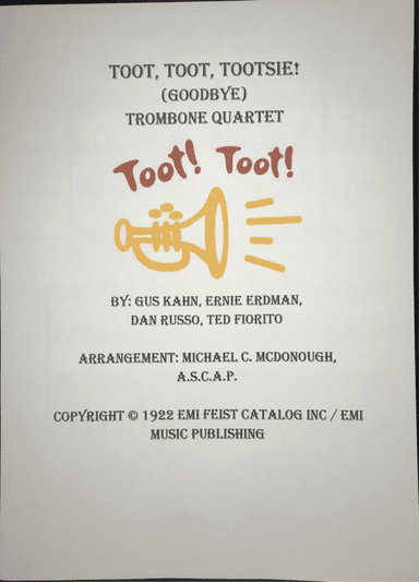 Toot Toot Tootsie Goodbye