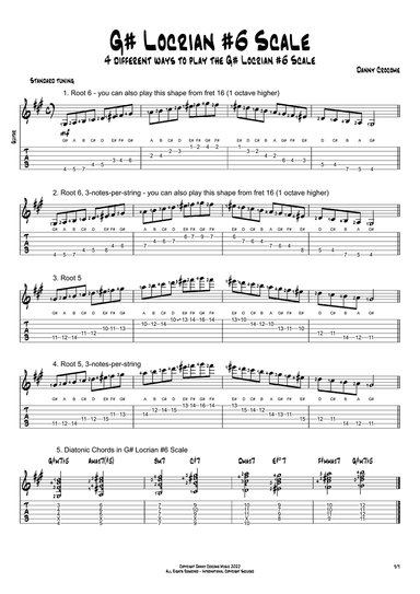 G# Locrian #6 Scale (4 Ways to Play)