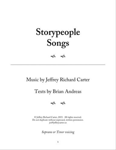 Storypeople Songs (high voice)