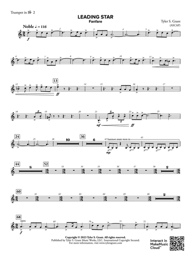 Leading Star Fanfare: 2nd B-flat Trumpet