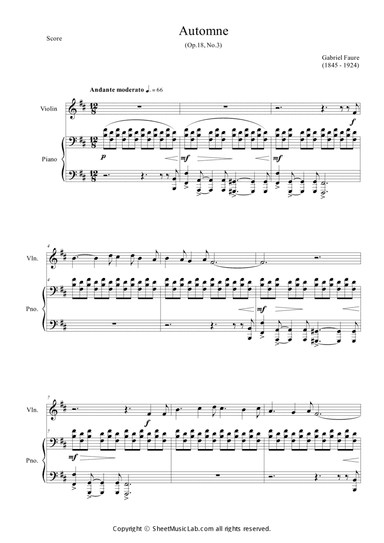 Automne (Op.18, No.3)