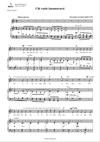 Chi vuole innamorarsi (2) (B-flat Major)